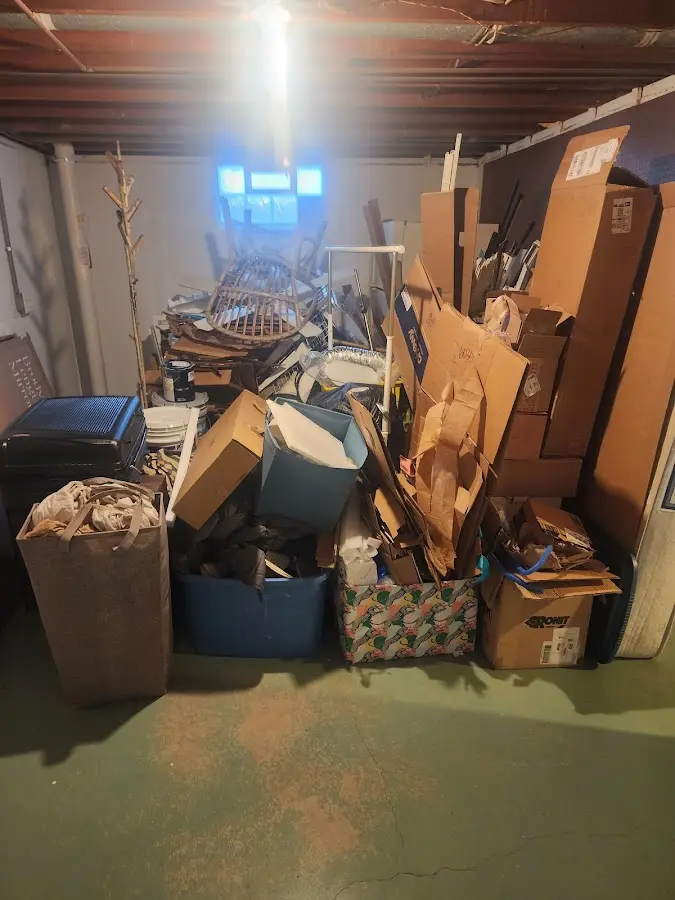 Roll-off dumpster container at job site for Construction Dumpster Rental in Lower Providence